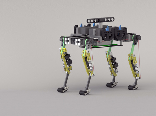 Towards Dynamic Trot Gait Locomotion: Design, Control, and Experiments with Cheetah-cub, a Compliant Quadruped Robot